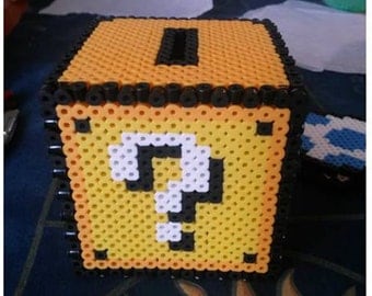 Items similar to Super Mario Question Block Papercraft Party Favor ...