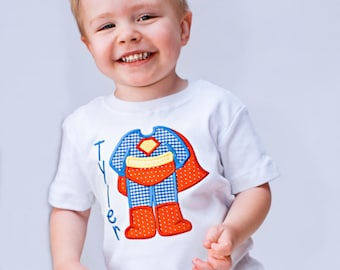 Superhero shirt - Superhero birthday shirt - Little boy shirts - Personalized boy shirt - Superhero party - Toddler boy outfits