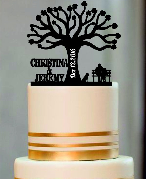 Rustic Cake Topper a Tree of lifeCustom Wedding Cake Topper