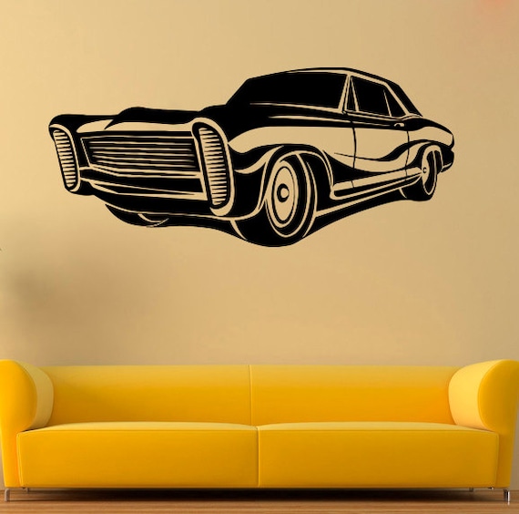 Car Wall Decal Muscle Car Vinyl Sticker Cars Stickers Wall