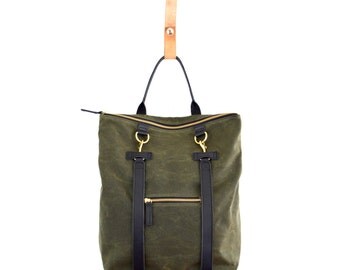 backpack leather laptop bag convertible