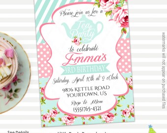 tea party invitation