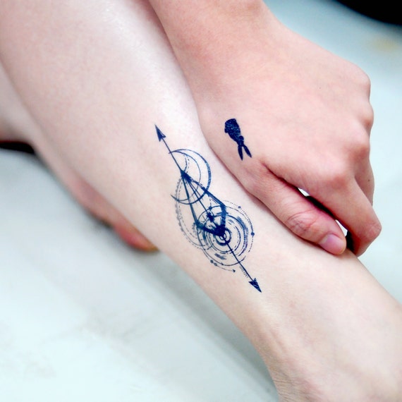 Arrow Tattoos Moon Tattoo Boho Temporary Tattoos Artistic
