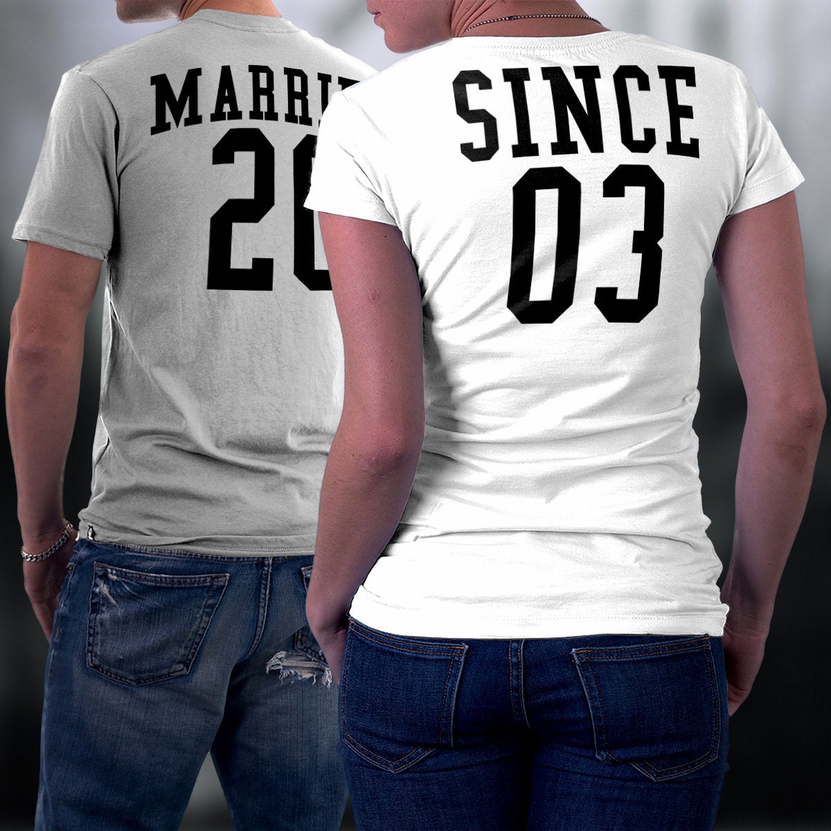 Couples Tshirts Married Since Couples Shirts by styleURshirt