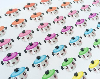 korean food illustration stickers hand drawn foods drinks