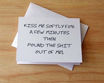 Sexy Card, Naughty Card, Boyfriend Gift, Card For Husband, Funny Card, Dirty Card, Romance, Gift For Him, Erotic Card, Adult Humor, Love