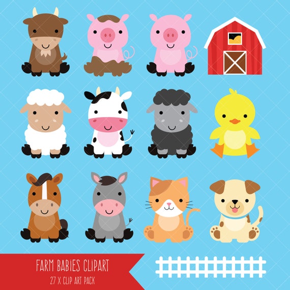 baby farm animals clipart - photo #37