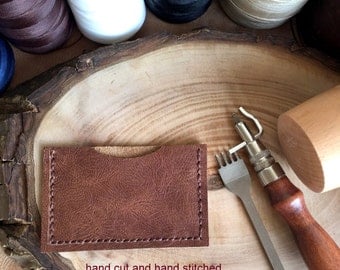 Distressed Leather Card Case,Leather Card Holder,Minimalist Card Case,Boho Wallet,Leather Wallet,Leather Case,Money Clip,Leather Pouch