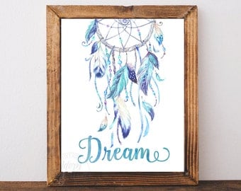 Dreamcatcher Wall Art dream catcher wall art native american poster tribal wall Dreamcatcher Wall Art dream catcher wall art native american poster tribal wall