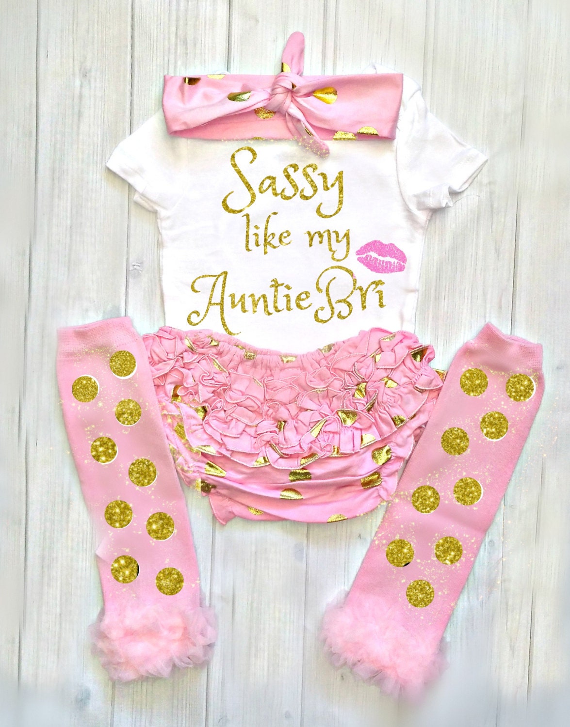 Baby Girl Clothes Sassy Like My Auntie Baby Girl Outfit