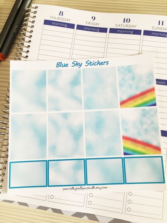 Blue Sky Planner Stickers