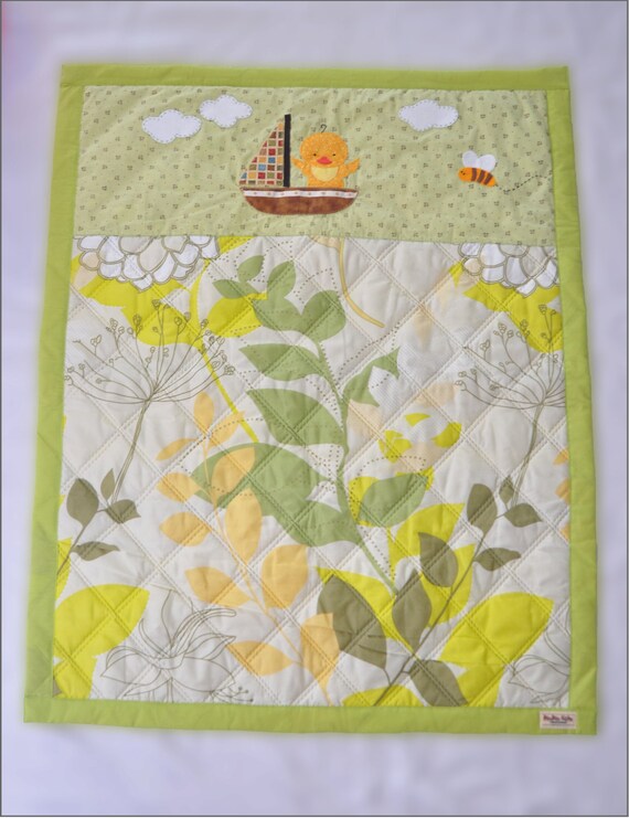 Unisex Baby Quilt/ Baby Rag/Baby Blanket/Crib Bedding/Cotton