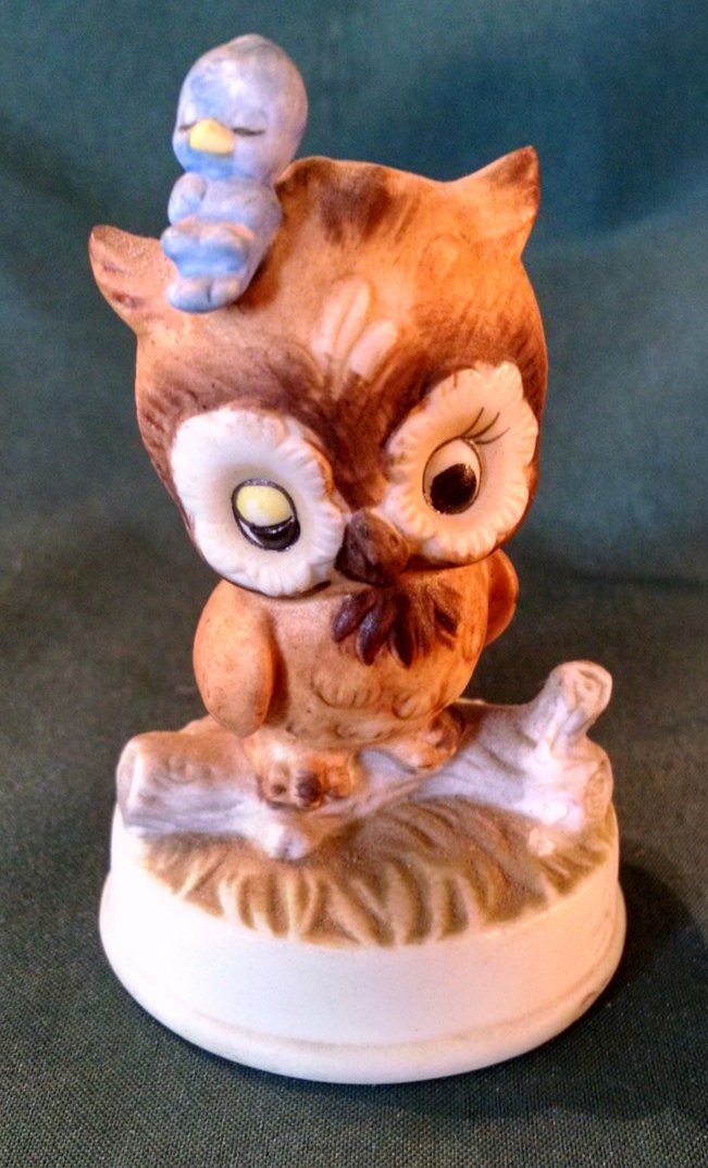 small ceramic owl figurines