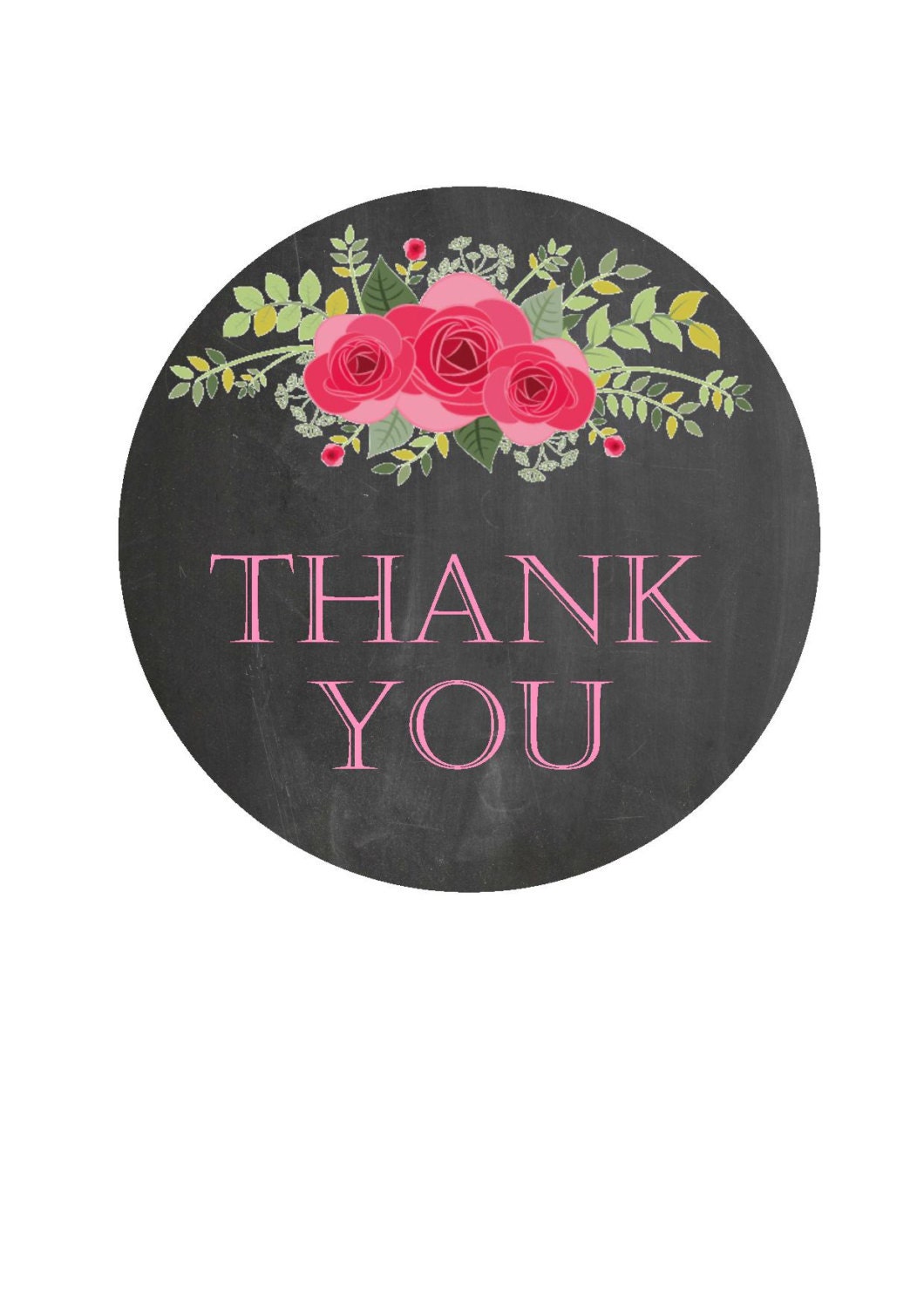 Thank You Stickers Thank You Labels Favor Stickers round