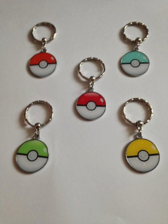 pokeball plush keychain