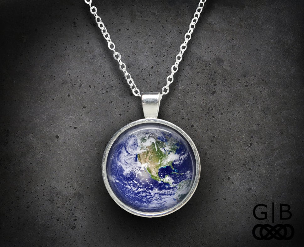 Earth Necklace Earth Pendant Jewelry
