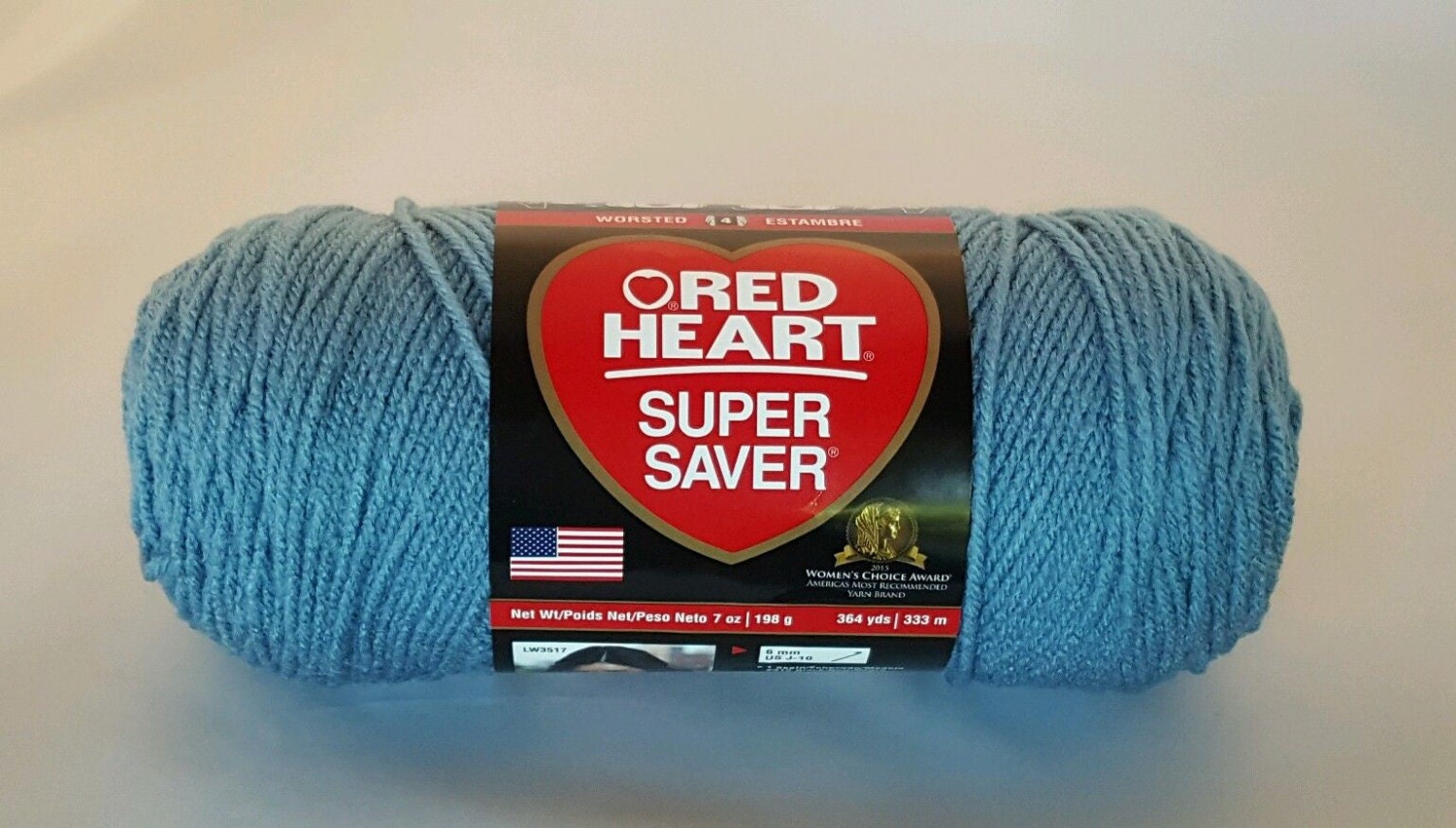 Red Heart Super Saver Yarn COUNTRY BLUE 7 oz Worsted Weight 4