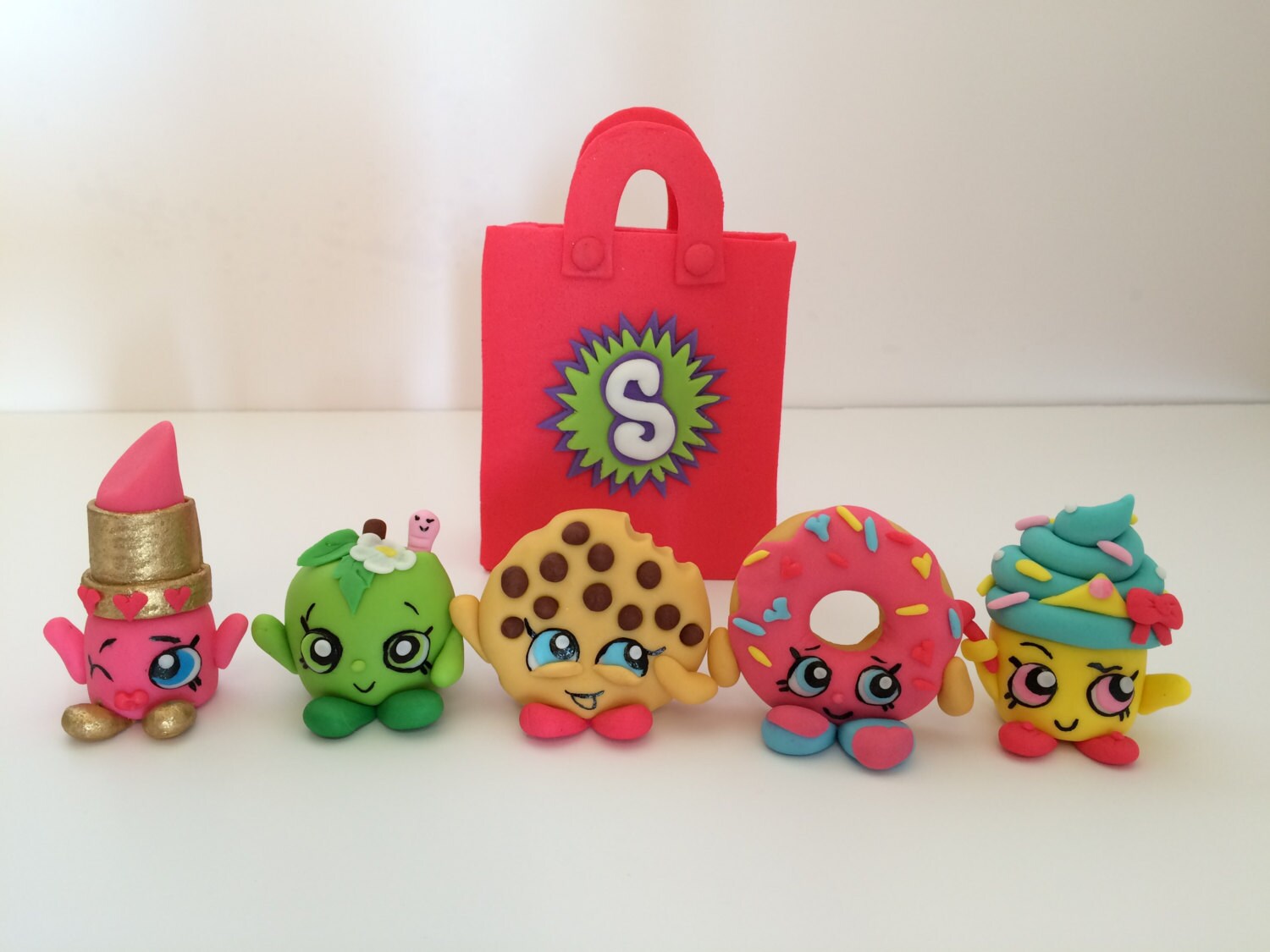 Fondant Shopkins Cupcake Toppers