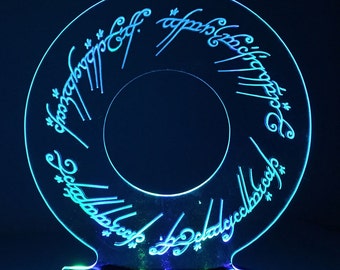 The One Ring LED Nightlight or Desk Lamp. Lord of the Rings. #LOTR