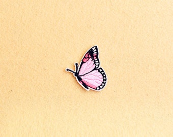 Butterfly Patch - Iron on patch -Sew On patch - Embroidered Patch (Size 4.5cm x 5.5cm)