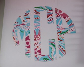 Lilly Pulitzer Inspired Monogram, lilly pulitzer personalized decal, lilly monogram vinyl decal monogram yeti decal yeti decal lily pulitzer