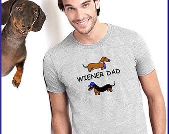 Dachshund T-Shirt Wiener Dad