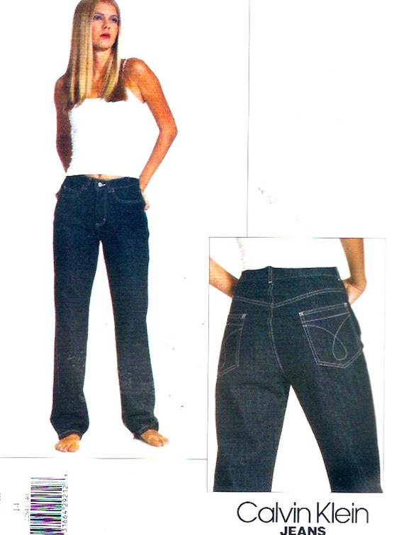 90s Designer Jeans HIpster sewing pattern Vogue 2264 Calvin