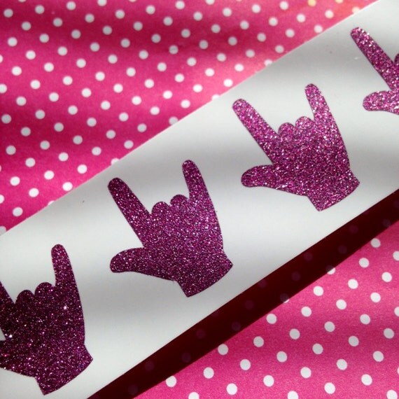 20-pink-glitter-asl-ily-stickers-for-american-sign-language-i