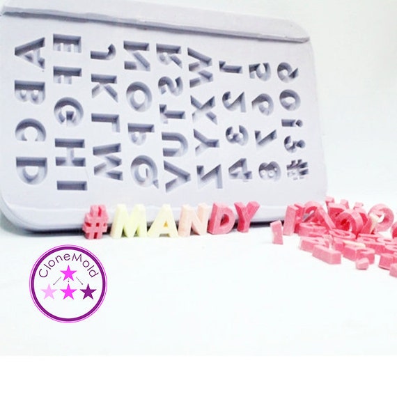 Letter Mold Alphabet Silicone Rubber