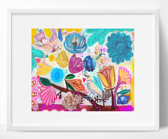 Garden of Light Wall artwall decor Folk bohemian funky