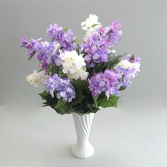 Artificial Silk Flower Supply Purple Flower Decor by afloralaffair