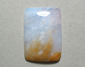 CHALCEDONY cabochon freeform rectangle 25X37mm designer cab