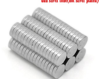 30pcs 6mm x 1.5mm Neodymium Magnet Disks - Round Silver Magnets - Wholesale Magnet Supply Small Circle Magnet -Tiny Strong Flat Blank B38