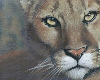 Puma painting Etsy