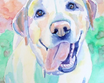 Custom Dog Portrait Watercolor Painting - The Perfect Gift!