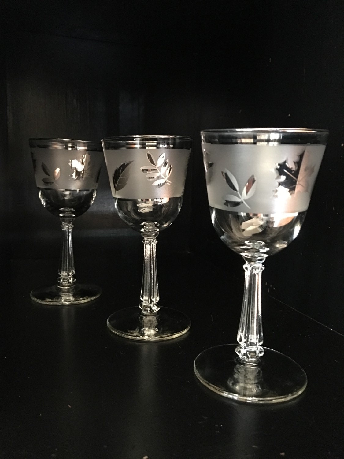 libbey wine glasses vintage