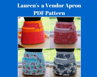 PDF Pattern Vendor Apron Sewing Tutorial