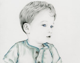 Personalized Father's Day Photo Gift for Dad Custom Portrait Hand Drawn Fine Art Photo for Father's Day Gift Idea for Dad Photo of Son Art