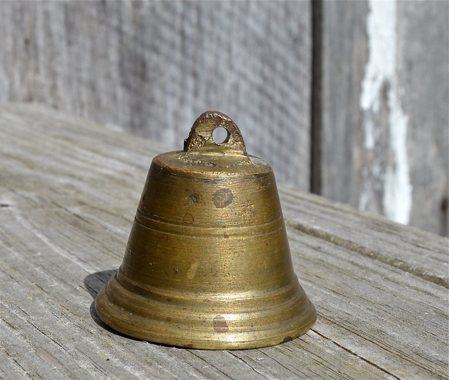 Vintage Brass Bell Home Decor Rustic Brass Decor Bells by WVpickin