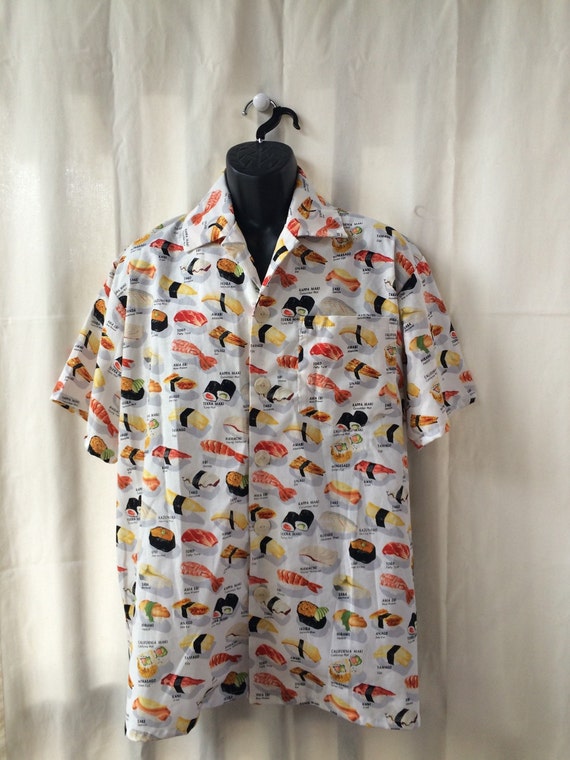 sushi hawaiian shirt