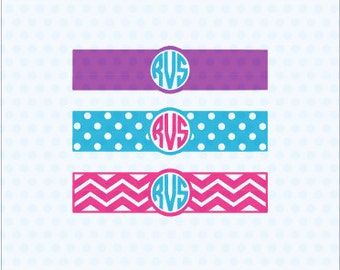 Phone Charger Wraps SVG, Monogram Charger Wraps, Chevron, Polka Dot, Bottle Wraps