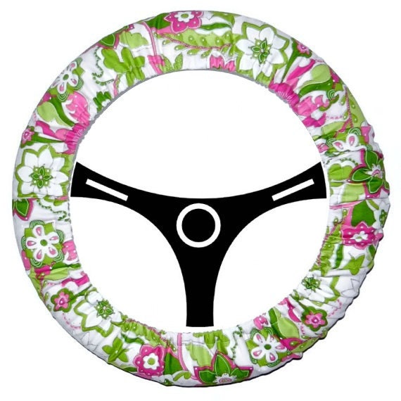 Floral Flowers Steering Wheel CoverCar by EmbellishMePattyV