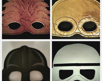 Child's Mask - Star Wars - Darth Vader - Storm Trooper - C3PO - Chewbacca