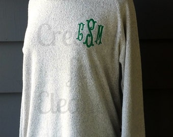 Women's Monogrammed Tunic Sweatshirt, Monogrammed Tunic, Tunic Sweatshirt, Tunic, Longer Women's Sweatshirt, Monogrammed Sweatshirt,