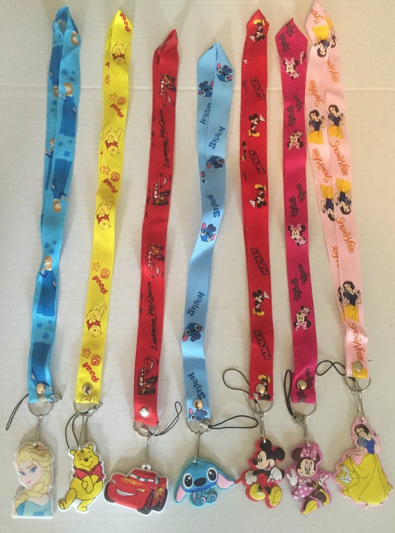 Disney inspired lanyards with character