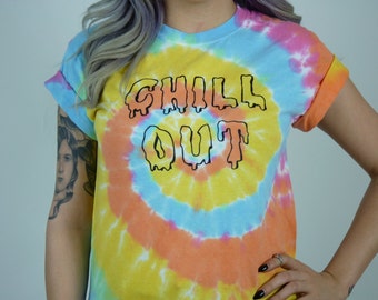 Chill Out Pastel Tie Dye Shirt