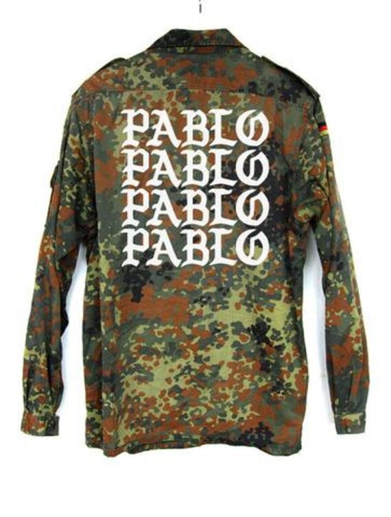Custom Military Jacket Pablo Army Jacket by PosterFreak on Etsy