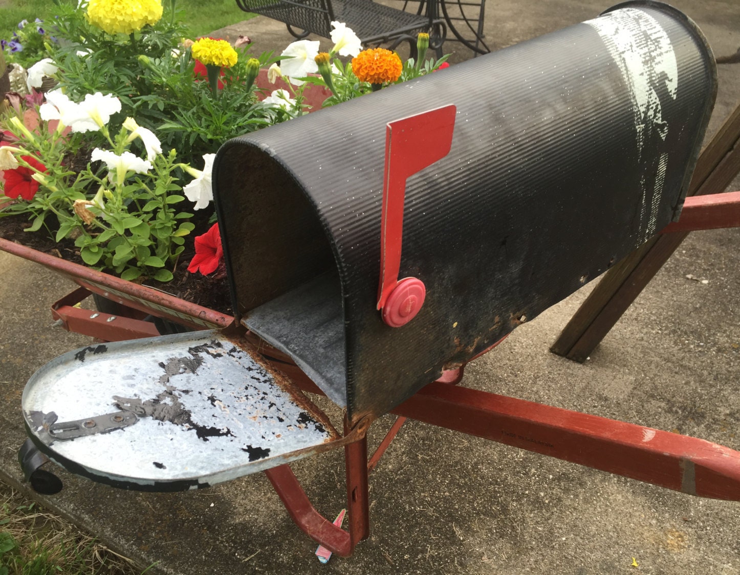 Vintage Rural Galvanized Mailbox Rustic Rusty Wedding