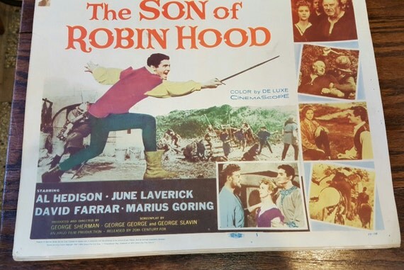 1959 Movie The Son of Robin Hood Complete Set of 8