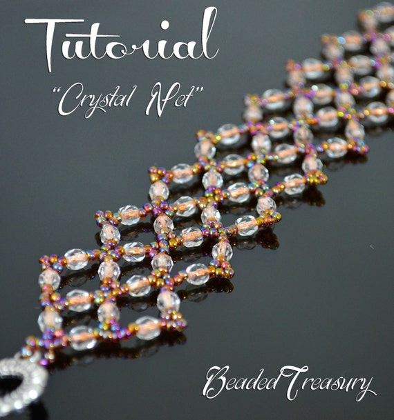 Crystal Net bead pattern beading tutorial beadwoven